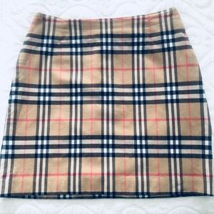 Vintage Authentic Burberry Monogram Skirt size 6